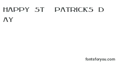 Peakesquat ffy font – St Patricks Day Fonts